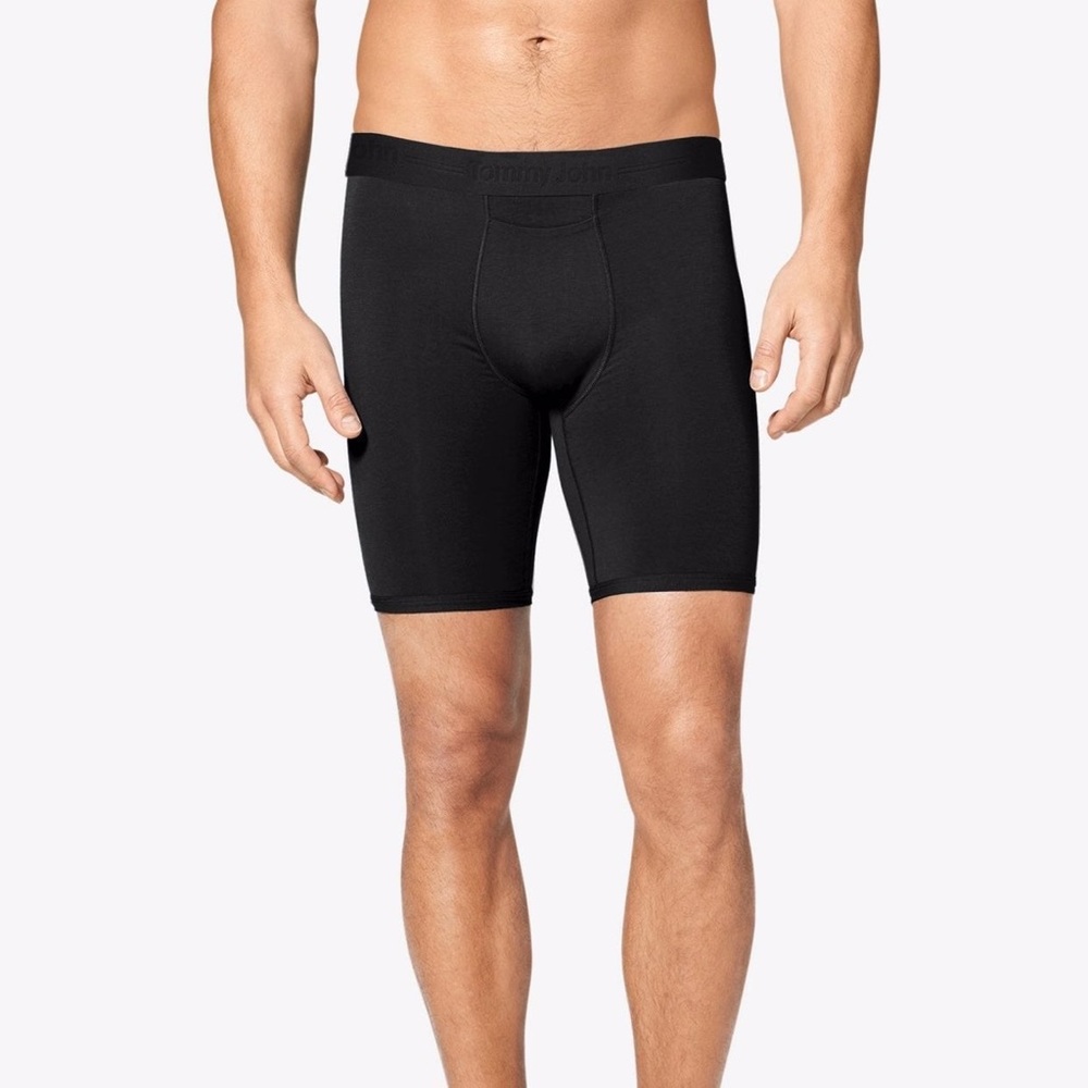 Tommy John Cotton Basic boxer briefs: Large (35-38)black 2 pack! 9’’ inseam NIB